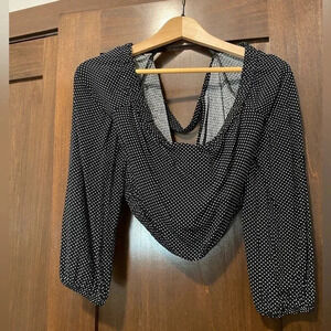 BCBGeneration cropped top.  Size M.  Good condition.  Partially open back.